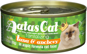 Aatas Cat Tantalizing Tuna & Anchovy In Aspic Canned Cat Food 80g (24pcs)