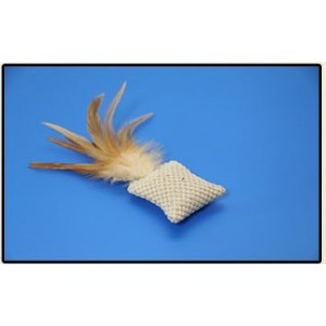 SANXIA SOFT COTTON TOY SQUARE W/ FEATHERS