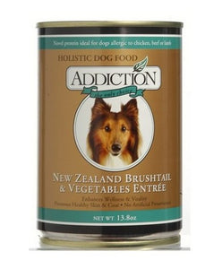 ADDICTION CANNED DOG FOOD NZ BRUSHTAIL & VEGETABLES ENTREE-GRAIN FREE (24 CANS)
