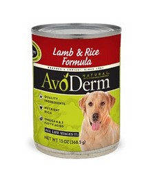 AVODERM NATURAL LAMB CANNED 13.2OZ- 10 CANS