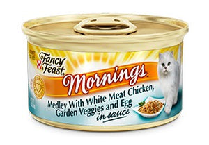 FANCY FEAST MORNING MEDLEY WHITE MEAT CHICKEN 85G x 24CANS