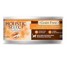 Holistic Select Grain Free Turkey & Salmon Pate Cat Canned 5.5oz