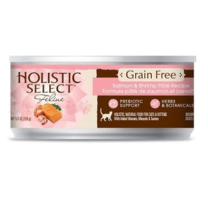 Holistic Select Grain Free Salmon and Shrimp Cat Canned 5.5oz