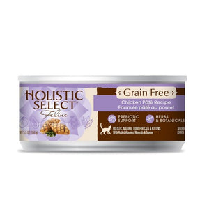 Holistic Select Grain Free Chicken Pate Cat Canned 5.5oz