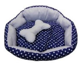 Haobay Star + Stripe Pet Bed