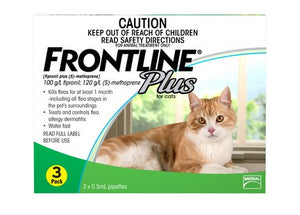 FRONTLINE PLUS FOR CATS (3 TUBES)