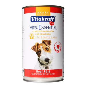 Vitakraft Vita Essential Beef Pate 680g - 24 cans