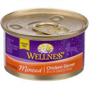 Wellness Minced Chicken Cat Canned recipe 3 oz