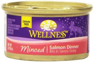 Wellness Minced Salmon Cat Canned recipe 3 oz