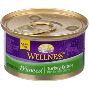 Wellness Minced Turkey Cat Canned recipe 3 oz