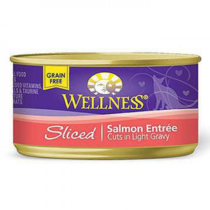 Wellness Sliced Salmon Canned Cat Recipe 3 oz