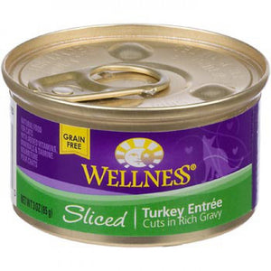 Wellness Sliced Turkey Canned Cat Recipe 3 oz