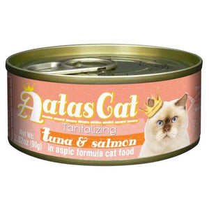 Aatas Cat Tantalizing Tuna & Salmon in Aspic Canned Cat Food 80g (24pcs)