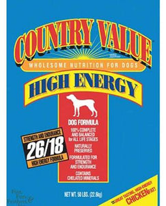 Country Value Hi-Energy Dog 50lbs