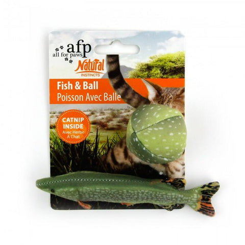 Image of All For Paws Fish & Ball Toy