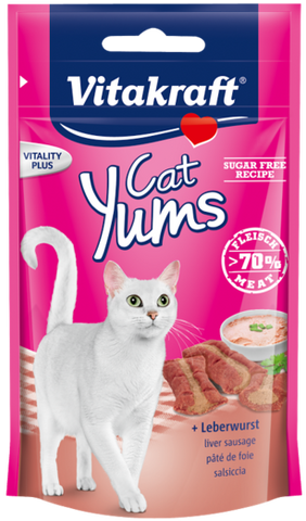Vitakraft Cat Yums Liver Sausage 40g (9pcs/carton)