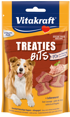 Vitakraft Treaties Bits Liver Sausage 120g (6pcs/carton)