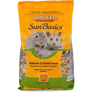 Sunseed SunBasics Hamster & Gerbil Food 2.5lb