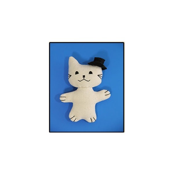SANXIA Soft Cotton Toy Cat w/ Hat