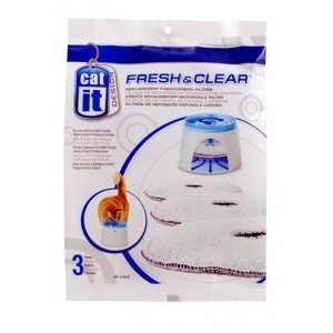 CATIT DESIGN FRESH & CLEAR FOAM/CARBON FILTERS 3-PACK