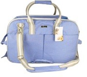 BG-180BU-L BLUE WHITE GREY STRIPED BAG