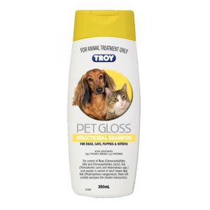 TROY PETGLOSS INSECTICIDAL SHAMPOO 350ML