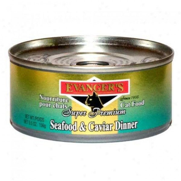 EVANGERS SEAFOOD AND CAVIAR CAT CANNED FOOD 156G X 24CANS