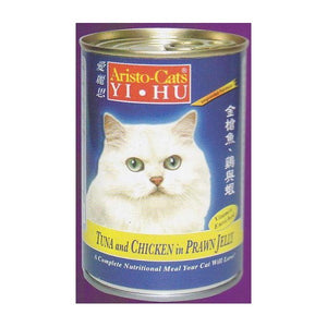 ARISTO-CATS TUNA & CHICKEN IN PRAWN JELLY 400G