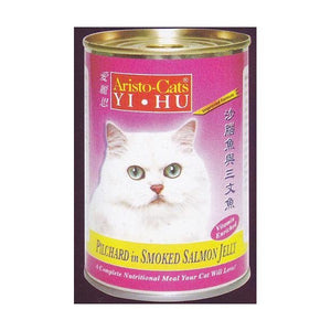 ARISTO-CATS PILCHARD IN SMOKED SALMON JELLY 400G