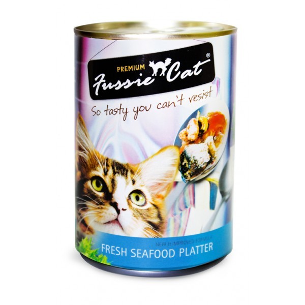 FUSSIE CAT FRESH SEAFOOD PLATTER 400G X 24 CANS