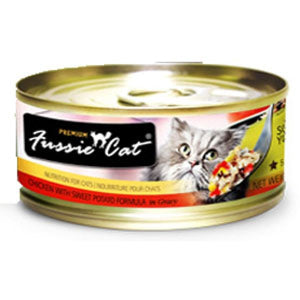 FUSSIE CAT PREMIUM CHICKEN AND SWEET POTATO 3OZ X 24CANS