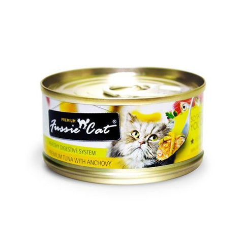 FUSSIE CAT PREMIUM TUNA WITH ANCHOVY 3OZ X 24CANS