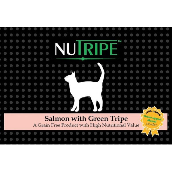 NUTRIPE CAT SALMON WITH GREEN TRIPE 185G-24 CANS