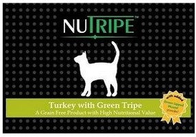 NUTRIPE TURKEY WITH GREEN TRIPE 185G-24 CANS