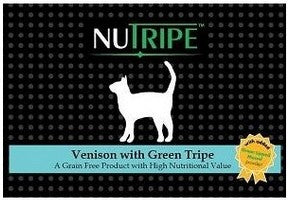 NUTRIPE CAT VENISON WITH GREEN TRIPE 185G- 24 CANS