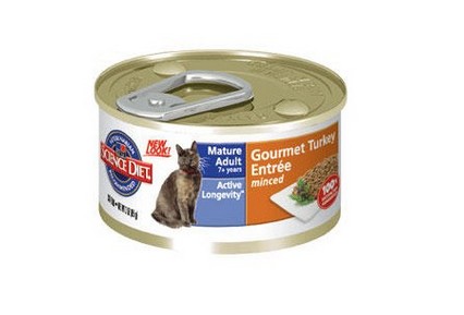 SCIENCE DIET MATURE ADULT GOURMET TURKEY ENTREE MINCED 5.5OZ X 24CANS