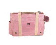 BG-140RD PINK WHITE STRIPPED BAG