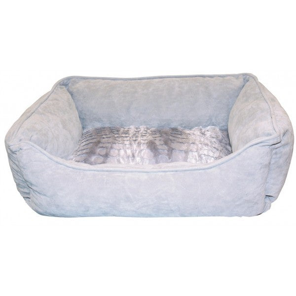 D5203 DOGIT REVERSIBLE CUDDLE BED WILD ANIMAL GREY