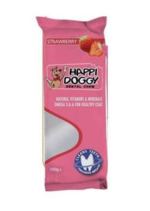 HAPPI DOGGY STRAWBERRY 6" X 50PCS