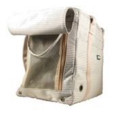 BG-140KK WHITE BROWN STRIPPED BAG