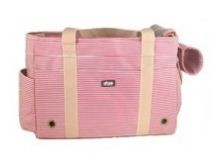 BG-140RD PINK WHITE STRIPPED BAG