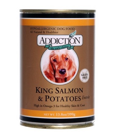 ADDICTION CANNED DOG FOOD KING SALMON & SWEET POTATO (24 CANS)