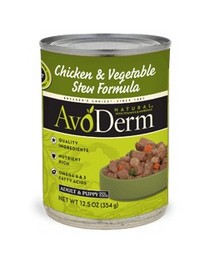 AVODERM CHICKEN STEW W/VEGETABLES 12.5OZ-10CANS