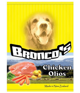 BRONCO OLIOS CHICKEN AND VEGETABLE DOG CANNED FOOD 390G (24 CANS