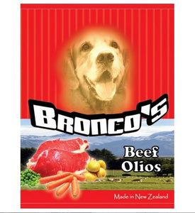 BRONCO OLIOS BEEF AND VEGETABLE DOG CANNED FOOD 390G (24 CANS)