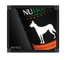 NUTRIPE AMBROSIA BEEF WITH GREEN TRIPE, DOG CANNED FOOD 390G