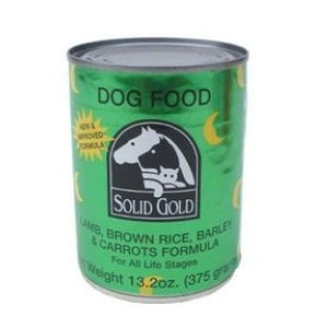 SOLID GOLD LAMB, BROWN RICE, BARLEY & CARROT CANNED FOOD-12 CANS