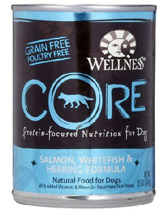 WELLNESS CORE- SALMON WHITEFISH AND HERRING CANNED 354G