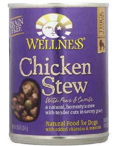WELLNESS CHICKEN STEW WITH PEAS AND CARROTS CANNED 354G