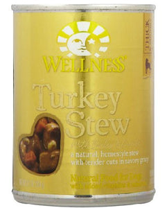 WELLNESS TURKEY STEW WITH BARLEY AND CARROTS CANNED 354G